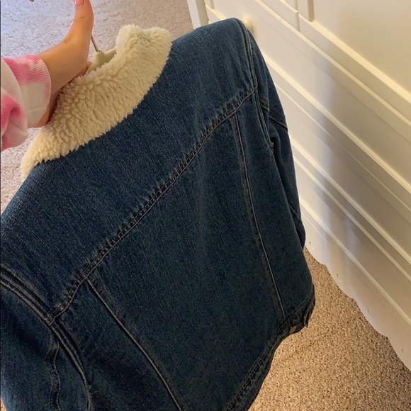 Fuzzy jean jacket - Picture 3 of 3